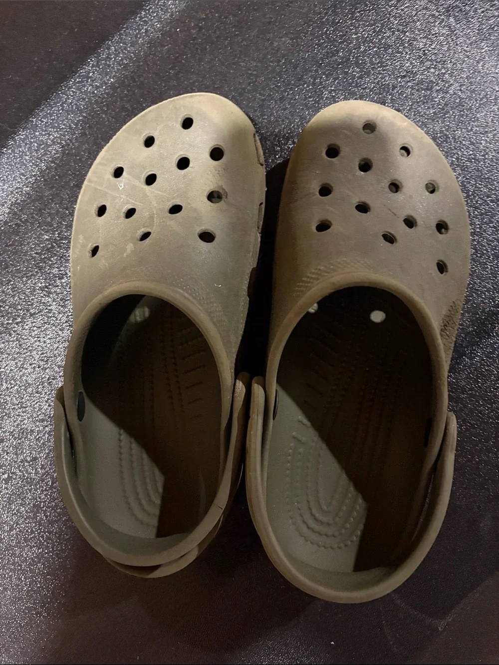 CROCS Kids Olive Green Classic Clog